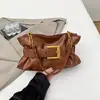 Bolsas Femininas Transfronteiriças 2026 Novo Estilo Coreano Moda Plissada Bolsa Nuvem Grande Capacidade Ombro Transversal Bolsa de Axila Tendência