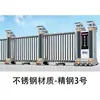 Puerta Retráctil Eléctrica con Tecnología Infrarroja Anticolisión, Puerta Automática para Instalaciones Gubernamentales y Sitios de Construcción, Suministro Directo del Fabricante