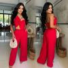 C7375 Transfronteiriço Aliexpress Amazon Moda Europeia e Americana Calças Casuais Sexy com Laço Feminino Conjunto de Duas Peças Novo
