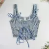 Corset de Alça Europeu e Americano Transfronteiriço com Características Emagrecedoras e Modeladoras, Lindo Design nas Costas, Design Estilo Fita, Corset de Baleia com Costas Abertas