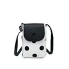 Bolso Pequeño de Hombro de Lunares para Mujer 2026 Estilo Nuevo Bolso con Solapa para Teléfono Bolso Cruzado Pequeño Fresco para Uso Diario