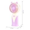Ventilador Pequeno de Desenho Animado Transfronteiriço Recarregável por USB Vento de Três Velocidades Compacto Dormitório Portátil de Mão Mini Ventilador Elétrico