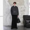 Suéter Masculino de Malha com Gola Polo, Manga Longa, Novo Estilo Old Money Solto para Outono e Inverno, Tamanhos Grandes