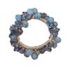 Diadema Trenzada de Cristal Cuerda para el Cabello Cuerda para Cola de Caballo Alta Diadema con Sentido Avanzado Cubierta de Cuero Banda de Goma Accesorios para el Cabello de Mujer