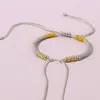 Pulsera Tejida Nudo Vajra Estilo Tíbet, Producto Semi-Terminado, Adecuado para Enhebrar Cuentas Doradas, Cuerda Multicolor, Pulsera de Cuerda Roja, Cordón de Cuero