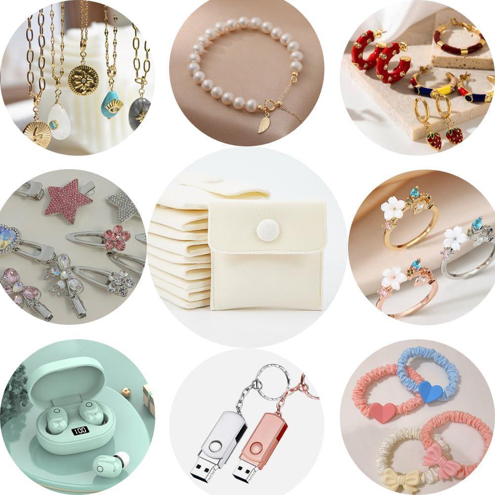 白色按扣首饰袋 (6)