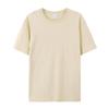 Camiseta de algodón grueso para hombre, de manga corta, personalizada, para trabajo, de algodón, con cuello redondo, para publicidad.