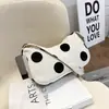 Comercio Exterior al por Mayor Bolso de Axila Portátil Estilo Nuevo, Bolso Baguette de Pana Retro a la Moda, Bolso Pequeño Portátil Simple y Fresco para Mujer