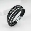 Pulsera de Múltiples Capas con Cruz de Nuevo Estilo Transfronteriza para Hombres, Pulsera Personalizada de Lujo Ligero de Gama Alta para Mujeres, Accesorio Versátil de Moda para el Viaje Diario
