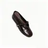 Mules Mary Jane retro de tejido con punta cerrada para mujer, nuevo estilo de verano 2026, mules slip-on de cuero suave con punta cuadrada para uso casual