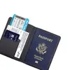 Porta Tarjeta Pasaporte Nuevo Modelo Transfronterizo, Cartera de Tarjetas, Funda de Pasaporte Multifuncional RFID, Porta Documentos para el Extranjero, Portapasaporte, Soporta Personalización