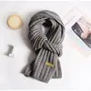 Bufanda de Lana Tejida Xin Selection para Mujer, Estilo Coreano Otoño e Invierno, Versátil, Engrosada, Chal Cálido con un Toque de Lujo