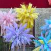 Nueva simulación de boda, hierba de pavo real, hierba de feiling, flor falsa, hierba pteris de plástico, caña, fuegos artificiales, paisaje, floricultura, flor decorativa