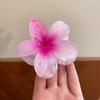 Pinza grande para el pelo con forma de huevo y flor para mujer, novedad de 2024, tocado de alta gama con foto de playa, pinza para el pelo con forma de tiburón en la parte trasera.