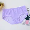 Seda de Hielo Estilo Niña Transpirable y Cómodo Ropa Interior de Mujer de Tiro Bajo Nuevo Verano Multicolor Sexy Estampado Bragas Fabricante