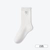 Calcetines Miu Bow para Mujer Primavera y Otoño Moda Ins Buenos Calcetines Apilables de Algodón Absorbentes de Sudor Transpirables de Media Caña