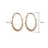 Aretes, Chapado en Oro, Retro, Chapado, Incrustado