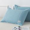 Toalla para almohada de algodón puro tela de hilo de algodón completo pañuelo para la cabeza de la almohada funda de almohada para adulto antideslizante de fijación con botón de presión semi-envuelto de alta gama europea