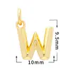 Accesorios de Joyería con Circonita Micro-Pavimentada, 26 Letras Brillantes, Baño de Oro Real de 18 Quilates, Collar, Accesorios de Colgante Pequeño