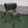 Cavalo de Ginástica para Prática Infantil Multi-Nível com Altura Ajustável para Jardim de Infância, Cavalo de Pulo Ajustável