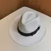 Chapéu de Palha de Verão com Criptografia Duplo Laço Chapéu Jazz Aba Larga Moda Cartola Pequena Protetor Solar Chapéu de Palha Masculino Novo