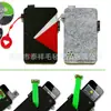 Capa de Celular de Feltro de Poliéster, Bolsa de Celular de Feltro de Lã, Bolsa de Feltro com Design para Presente
