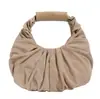 Bolso de Hombro Plegado de Diseño de Nicho Bolso Dumpling para Mujer Invierno 2025 Nuevo Casual Cuero Suave Costura Normcore Bolso Nube