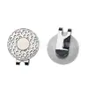 Clip para Gorra de Golf Clip de Golf Marcador 25mm Moneda Redonda Plata Marcador de Bola de Metal de Golf Festivo