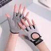 1 Par de Guantes de Gimnasio de Malla Transpirable de Medio Dedo Antideslizantes para Entrenamiento de Levantamiento de Pesas Yoga Ciclismo Unisex