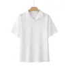 Popular de Verano Producto Nuevo Transfronterizo Camisa de Color Sólido Camisa Casual para Hombre Camisa Jacquard de Estilo Casual Camisa de Manga Corta