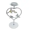 Portavelas de Aromaterapia de Hierro Forjado Estilo Vintage Transfronterizo con Forma de Corazón y Mariposa, Artículo de Decoración para el Hogar