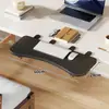 Tablero de Extensión para Hueco de Escritorio de Dormitorio, Escritorio Plegable para Computadora, Soporte para Teclado y Ratón, Estante de Almacenamiento Multifuncional sin Perforaciones