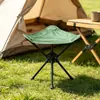 Taburete Plegable Portátil para Exteriores Venta al por Mayor Transfronteriza Camping Triángulo Giratorio Pequeño Taburete Pesca Ligera Silla Plegable Pequeña