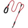 Cuerda de tracción reflectante de doble asa, cuerda redonda de nailon, productos para mascotas de Amazon, cuerda multifuncional con asa de espuma para pasear perros.