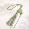 Nudo de Flor de Ciruelo Pie de Mano Cordón de Muñeca Tejido a Mano Correa Corta con Hebilla de Seguridad Colgante de Borla Accesorios Cordón Venta al por Mayor