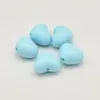 Coração Grande de Cor Sólida em Acrílico, Coração Gordinho com Furo Passante, Coração de Pêssego Colorido como Doce Acessórios para Corrente de Celular Chaveiro DIY
