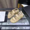Zapatillas de Velcro Estilo Chanel para Mujer en Stock Transfronterizas Modelo Nuevo 2025 Sandalias Romanas con Hebilla de Diamante Romboidal Zapatos de Plataforma de Suela Gruesa para Mujer