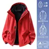 Jaqueta de Montanhismo Três em Um Roupas de Trabalho Personalizadas Feminina À Prova de Vento Impermeável Resistente ao Desgaste Esportes ao Ar Livre Roupas de Montanhismo Jaqueta Outerwear