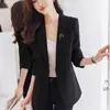 Blazer para Mujer 2026 Nuevo Estilo Otoñal para Mujeres Petites, Versión Coreana, Gama Alta, Elegante, Corte Entallado, Blazer para Ir al Trabajo