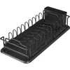 Escorredor de louça de cozinha transfronteiriço, extensível, multifuncional, para armazenamento na bancada da pia, hashi, pratos e talheres