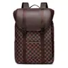 Atacado Mochila Xadrez Nova Masculina Grande Capacidade Tendência para o Dia a Dia Mochila Casual Fechamento por Cordão Bolsa para Computador