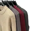 Novo Suéter Espesso de Inverno Masculino 2026 para Meia-Idade e Idosos, Camisa Base Tricotada, Suéter de Gola Redonda com Jacquard, Atacado de Suéteres Puyuan