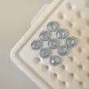 Versión Mejorada~Cielo de Fuego Degradado Cut Pro Acero de Alto Carbono Circonita Pedrería para Uñas Pendientes Súper Brillantes Pedrería Nude Punta Redonda Fondo Transparente Otro