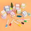 Dado Criativo de EVA Apagável de 5cm Quadrado Extra Grande Brinquedo de Espuma Dado Brinquedo de Educação Pré-Escolar Peneira