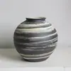Vasos Cerâmicos Estilo Dinamarquês Ornaments para Decoração de Sala de Estar Vaso de Cerâmica Grossa Estilo Sedoso Branco Flor Hidropônica Criativa para Pousada