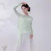 Ropa de Práctica de Danza Moderna Clásica para Mujer, Tops tipo Cubre-Todo de Tencel Holgados, Ropa Diaria de Práctica y Entrenamiento para Danza China