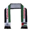 Suministro de fábrica bufanda con bandera de la Copa del Mundo Palestina bufanda con bandera de Palestina