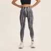 Pantalones de Yoga Tie-Dye Aurora Personalizados para Mujer, de Cintura Alta, Control de Abdomen, Glúteo de Melocotón, Pantalones Deportivos para Fitness, Running, Suministro Transfronterizo