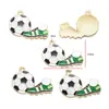 Chaveiro Pingente de Liga Metálica DIY com Gotejamento de Óleo Copa do Mundo Esportiva Futebol Pingente de Emblema Comemorativo W538