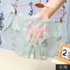 Panty Sexy de Talla Grande para Mujer con Bordado de Moño Dulce, Entrepierna Abierta, No Necesita Quitarse, Panty de Encaje con Diseño de Entrada Trasera
